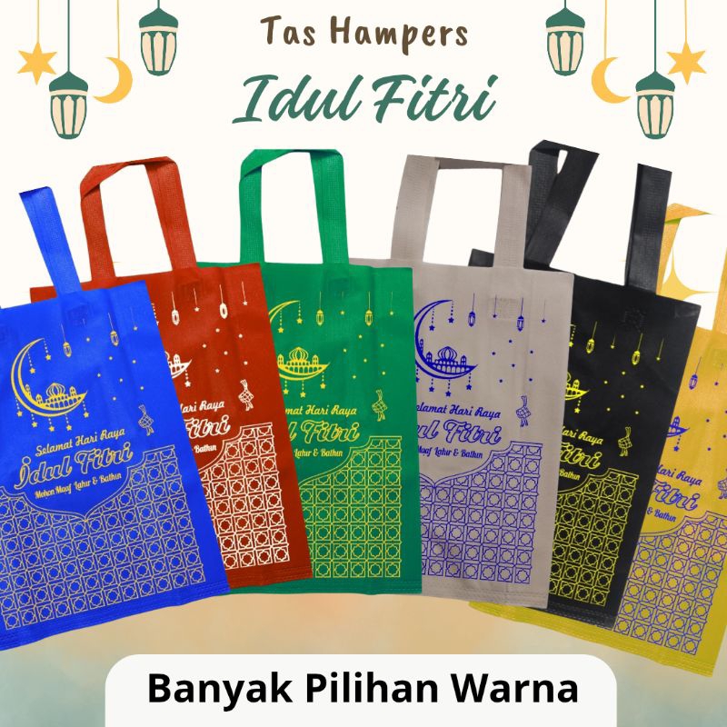 

Tas Hampers Lebaran 30x40cm Tas Idul Fitri Spunbond