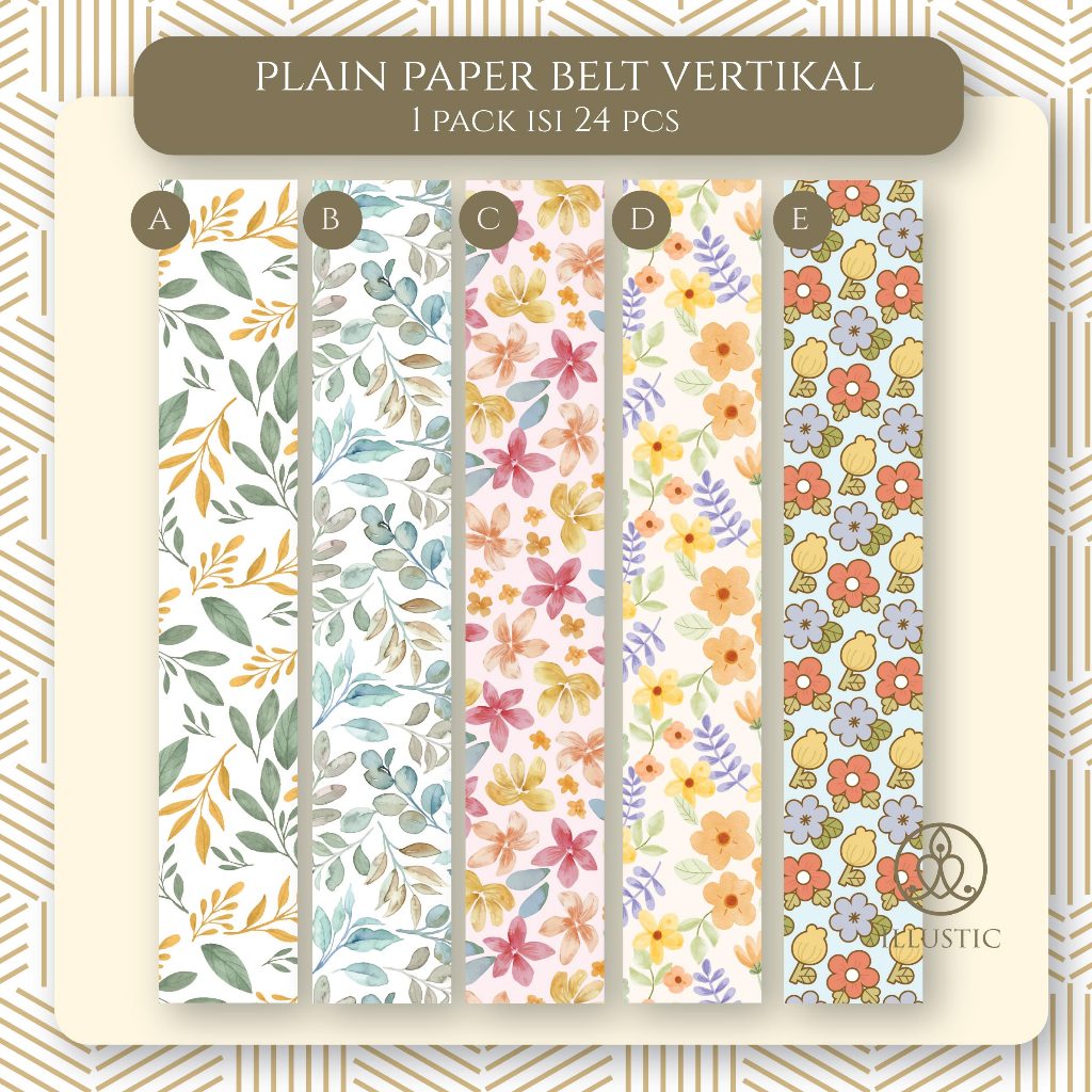 

Paper Belt Polos Fancy All Occasion untuk hampers vertikal (isi 24 pcs)