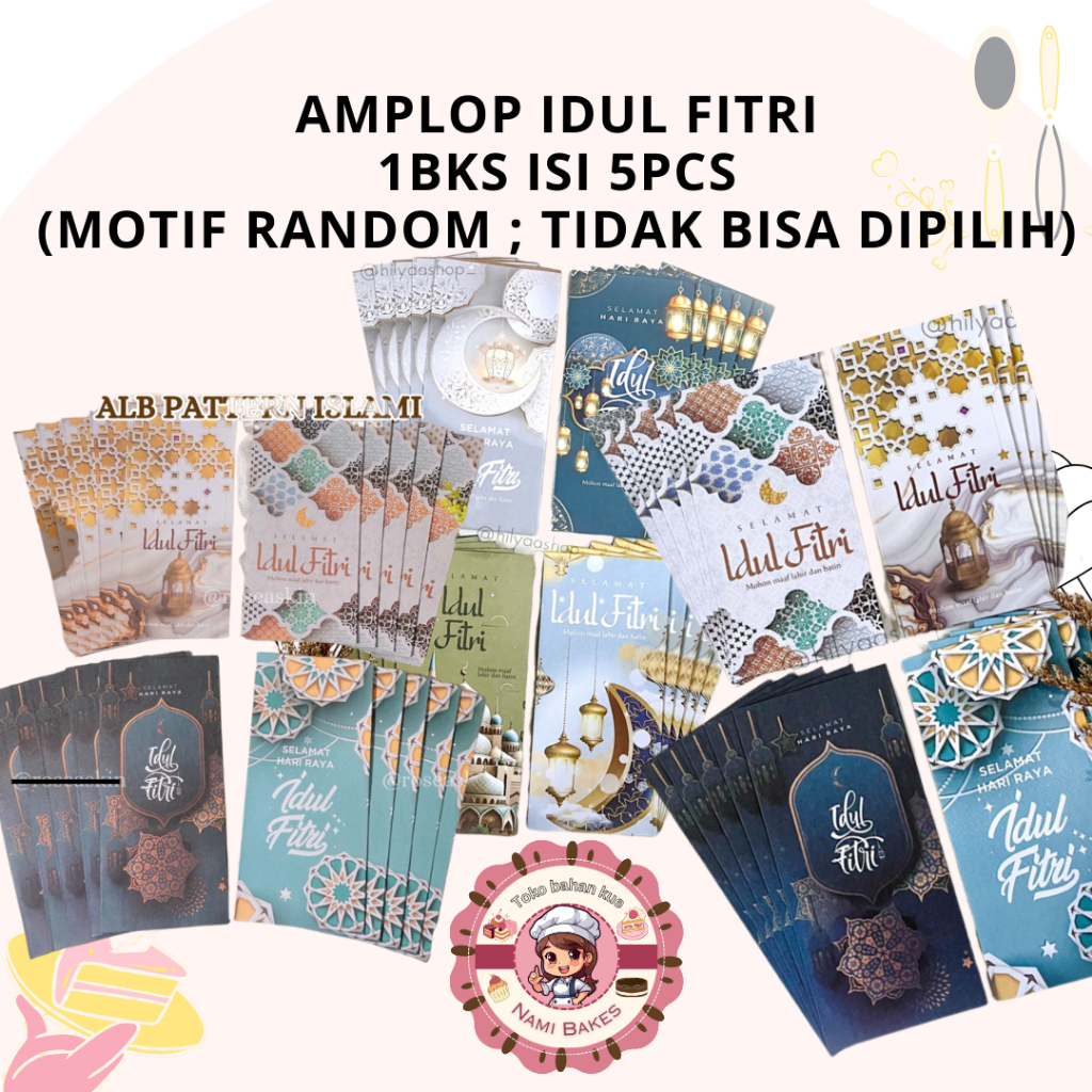 

Amplop Idul Fitri 5pcs Angpao Hari Raya Lebaran Eid Mubarak