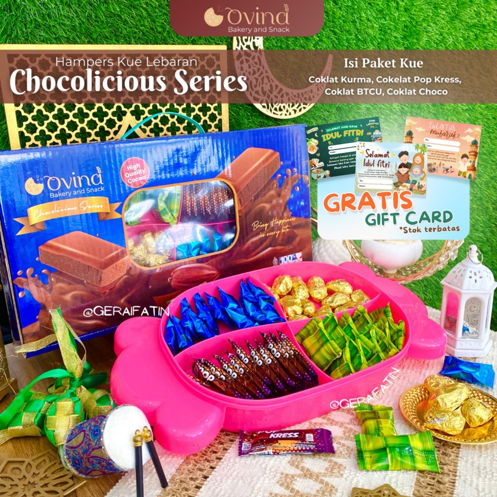 

HARGA PROMO!! OVINA PARCEL PAKET CHOCHOLICIOUS SERIES / KUE RAMADHAN / LEBARAN IDUL FITRI 2022