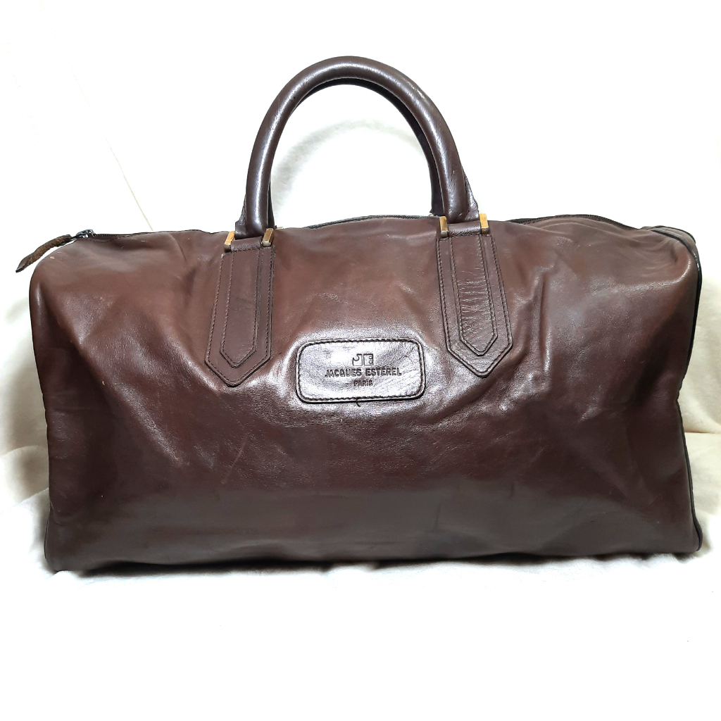 [PRELOVED] Tas Travel Minggat Kulit Asli Kulas Hand Bag Original Brand Jacques Esterel