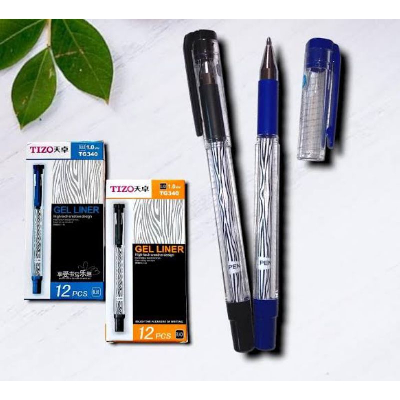 

Pen Tizo TG340 gel line 1box isi 12pcs, ada warna black and blue