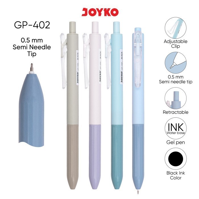 

Gel Pen JOYKO GP-402 0.5 mm | Pulpen Pena