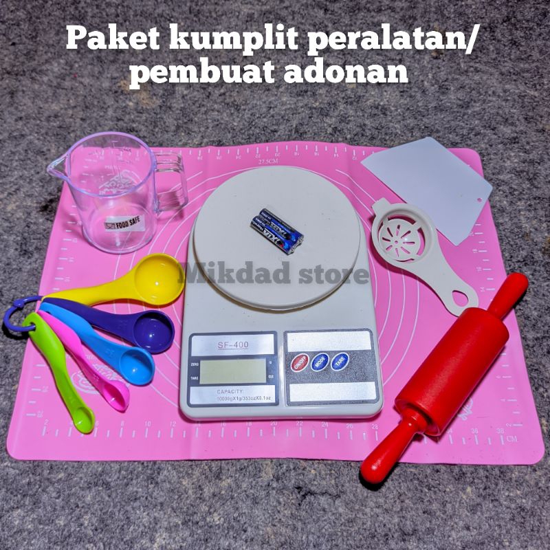 Paket Pembuat Kue Lengkap / Peralatan Pembuat Kue