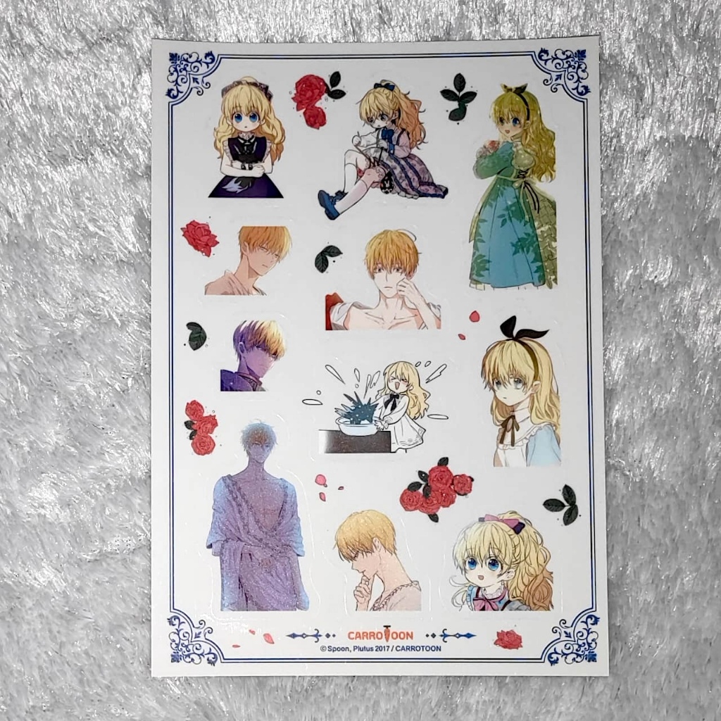 Official [Suddenly I Became A Princess] Sticker Claude & Athanasia 2