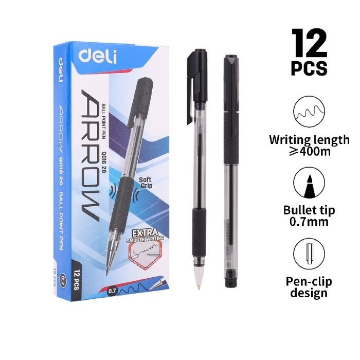 

Pulpen Pen Ballpoint DELI 0.7 mm Q016-20