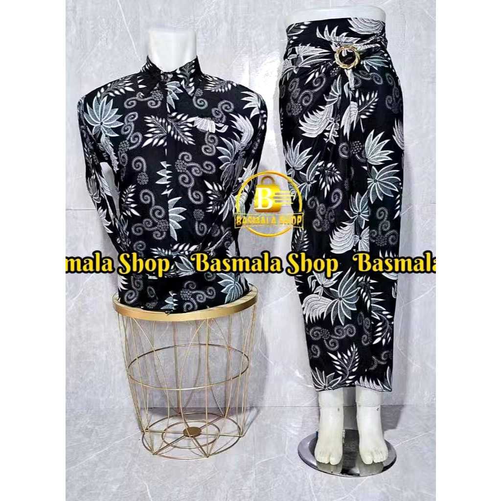 BATIK COUPLE TERBARU COUPLE ROK LILIT DAN KEMEJA DAN PANJANG SERAGAM KELUARGA RUMAH KEBAYA KEKINIAN