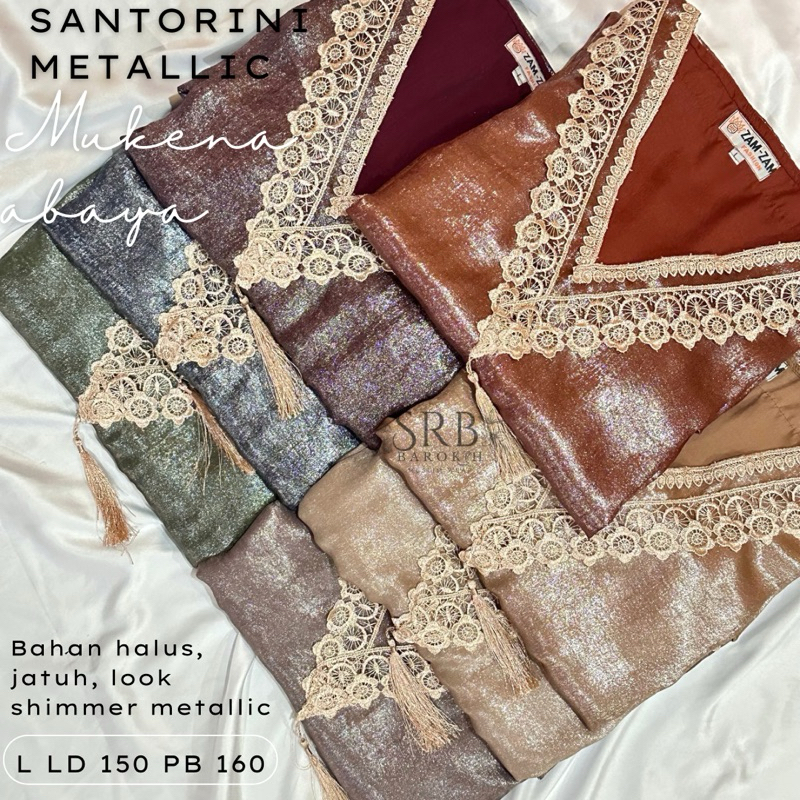 mukena abaya santorini metallic glitter by zamzam abaya sholat travel 354