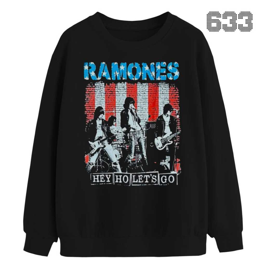 Sweater Crewneck Longsleeve Ramones (Poison Heart)) Unisex
