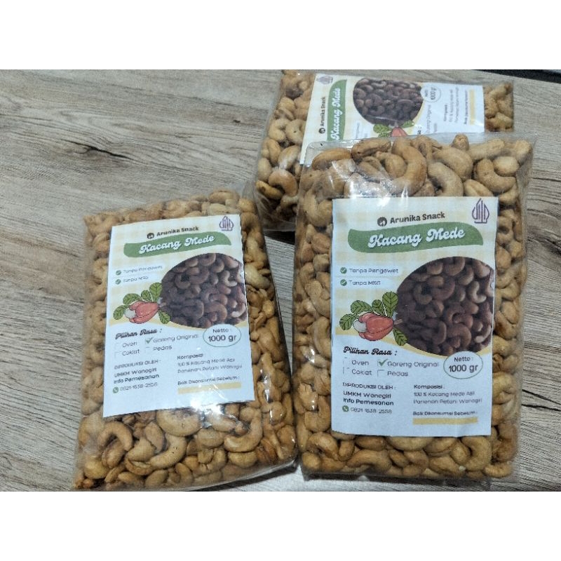 

KACANG METE MEDE MATANG SUPER 1KG 500 GR & 250 GR ASLI WONOGIRI