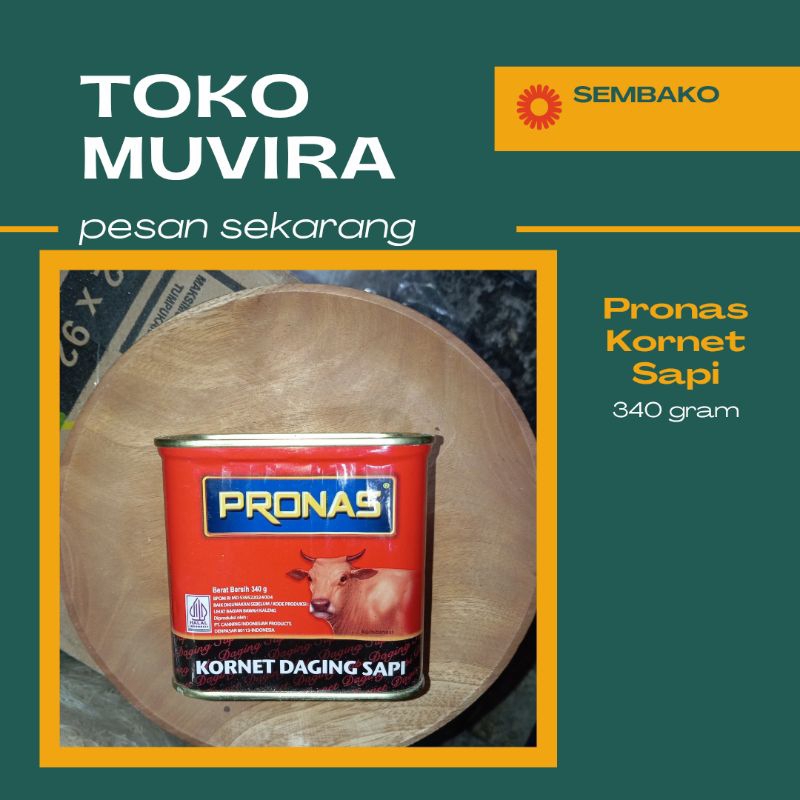 

Pronas Corned Beef 340gram. Bandung