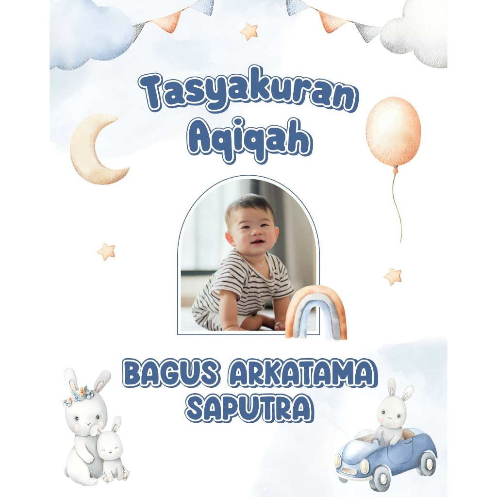 UNDANGAN AQIQAH / UNDANGAN TASYAKURAN AQIQAH / UNDANGAN DIGITAL TASMIYAH AQIQAH 14