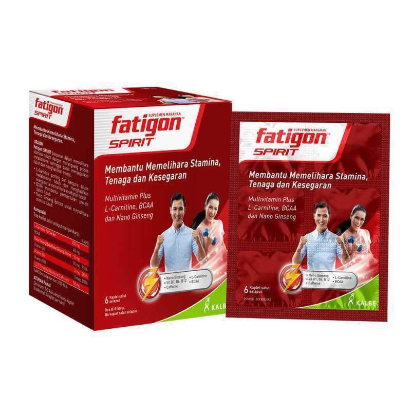 FATIGON SPIRIT 6 KAPLET - Vitamin-dan-Suplemen