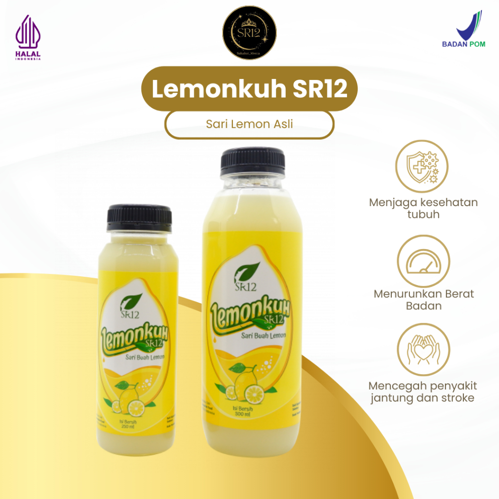 

Lemonkuh SR12 Sari Lemon Asli Minuman Diet Alami Penurun Berat Badan 250ml & 500ml