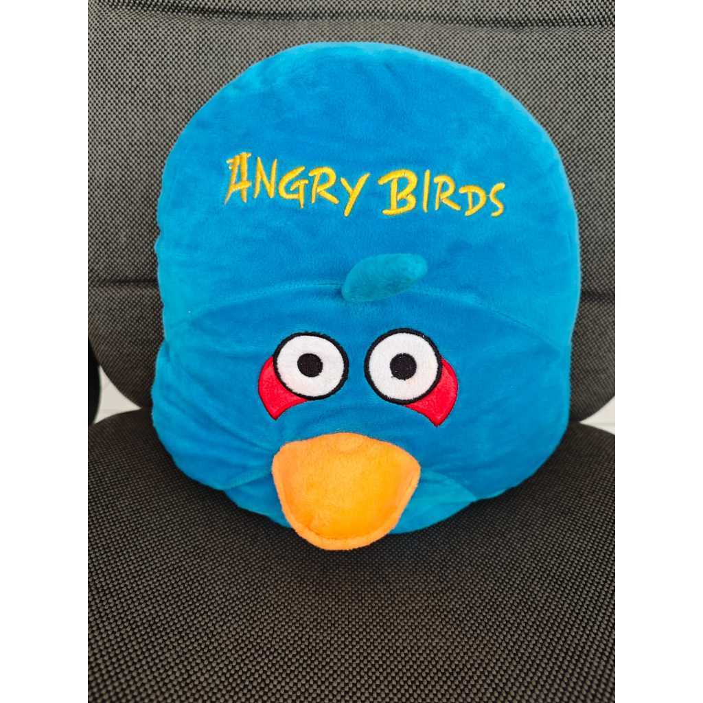 Boneka Angry Birds Angry Bird Besar Jumbo Biru Blue Lucu Cute Burung Marah Animal Doll Mainan Anak