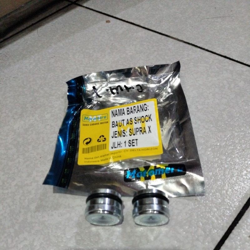 baut tutup as shock atas supra / baut as shok depan motomeru supra
