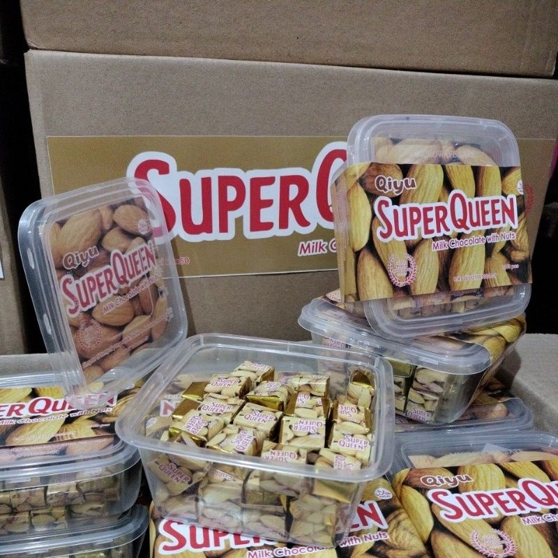 

SUPER QUEEN COKELAT CUBE VIRAT 1cup isi 50 pcs