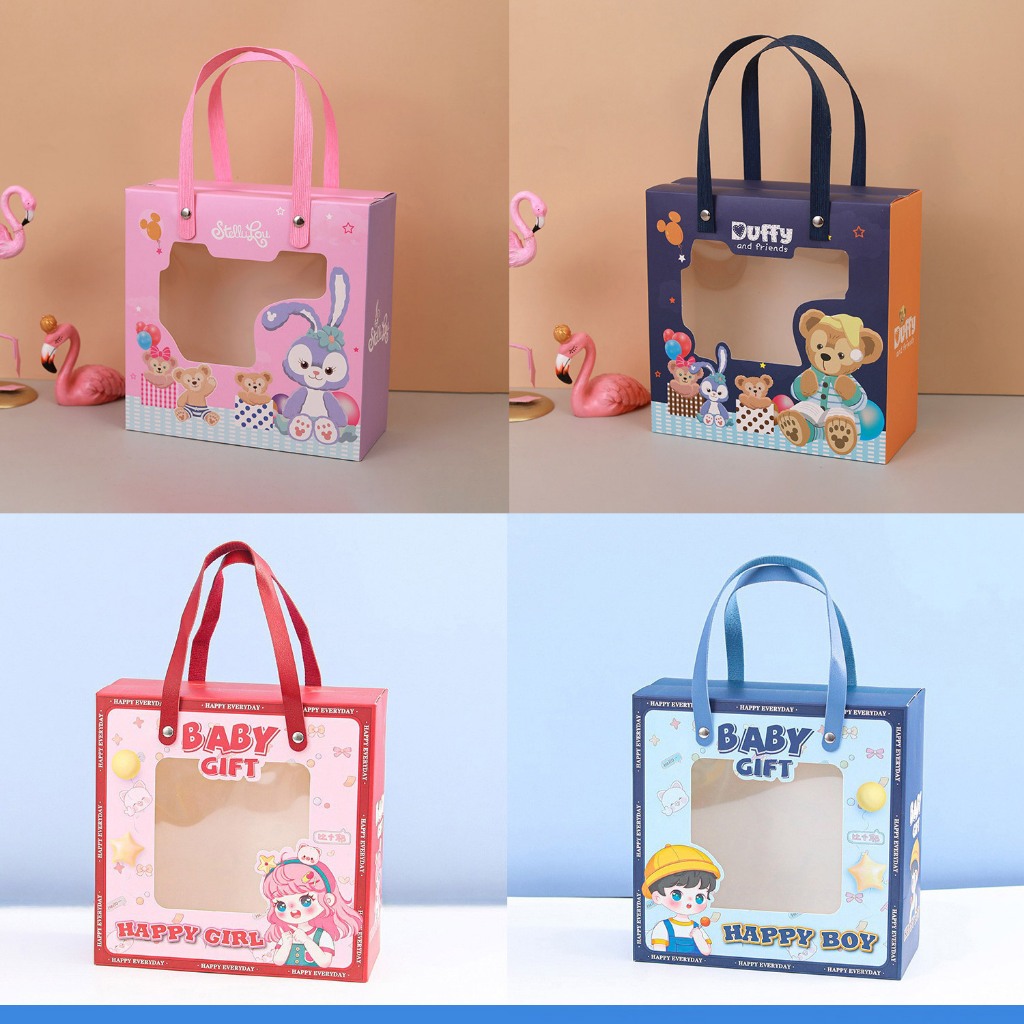 

Gift Box Ulang Tahun Anak Paper Bag Kotak Kado Ultah Jendela Mika Hampers Goodie Bag Souvenir Lahiran Manyue