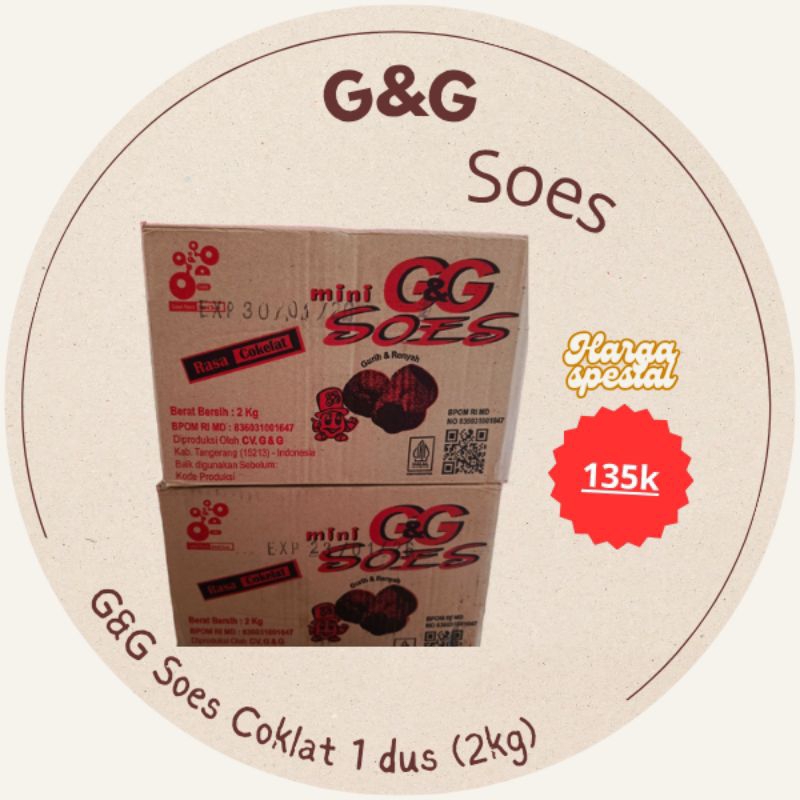 

1 DUS SOES GG (2kg) SUS COKLAT MERK GG