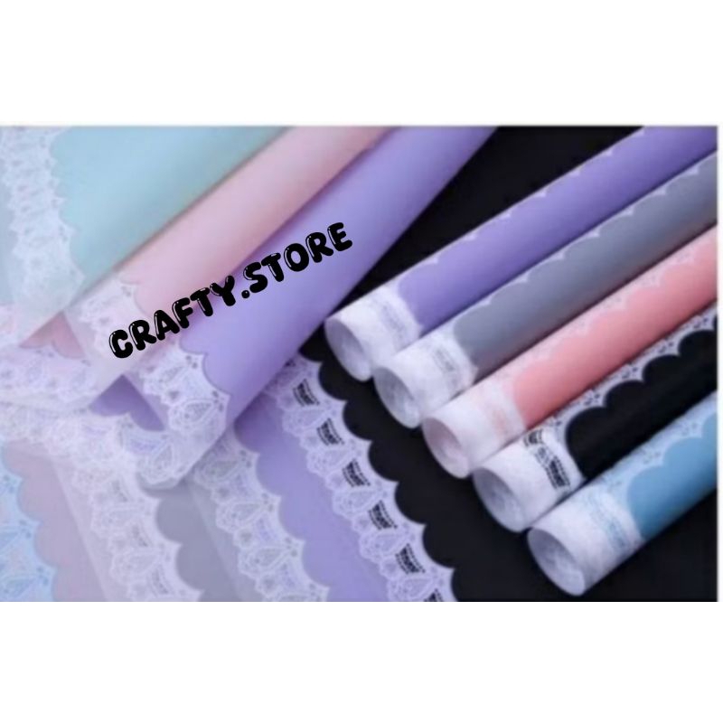 

cellophane kertas buket korea Kertas Buket Renda