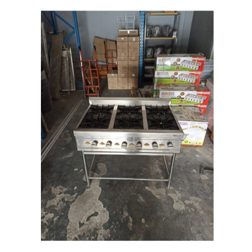 Wintech WTH-RBD-6 Gas Open 6 Burner With Stand / Kompor Gas 6 Tungku / Kompor Gas Restoran