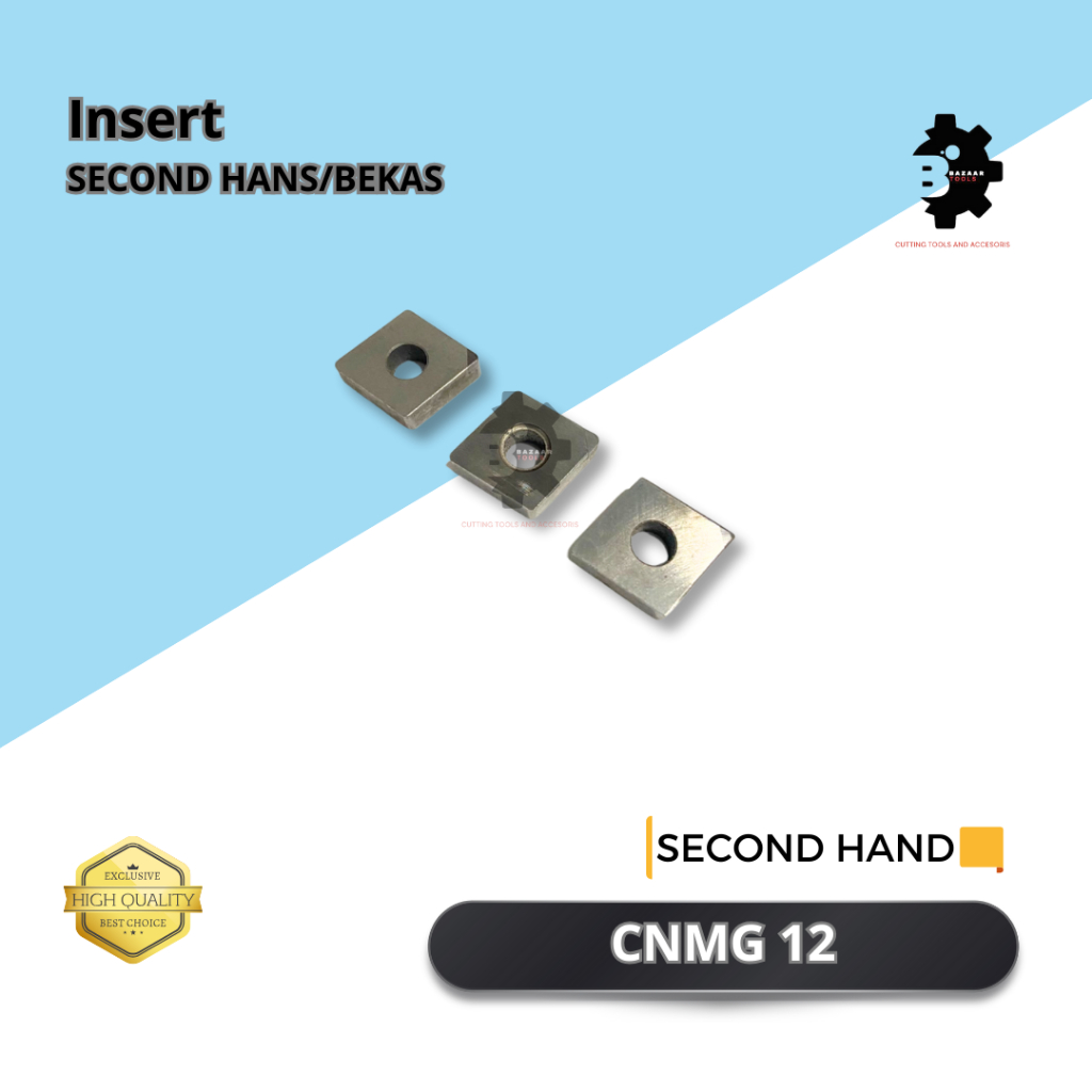 Insert CBN CNMG 120408 Insert Diamond CBN Bekas Layak Pakai - Insert Bubut Diamond untuk Harden stee