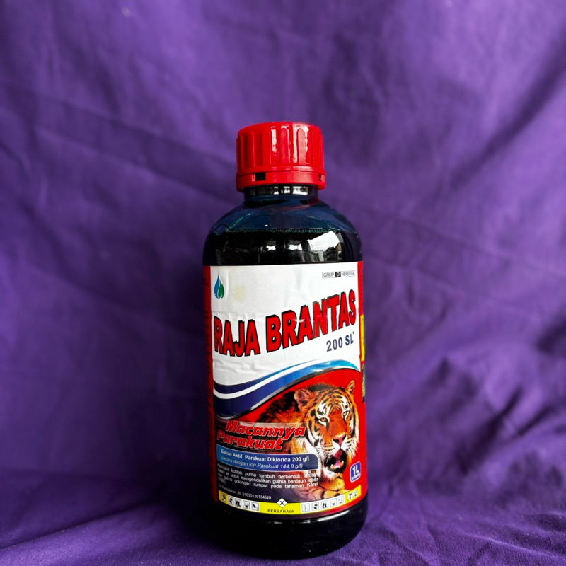 HERBISIDA RAJA BRANTAS 200 SL 1 Liter - Racun kontak pembasmi rumput liar / Racun pembasmi rumput li