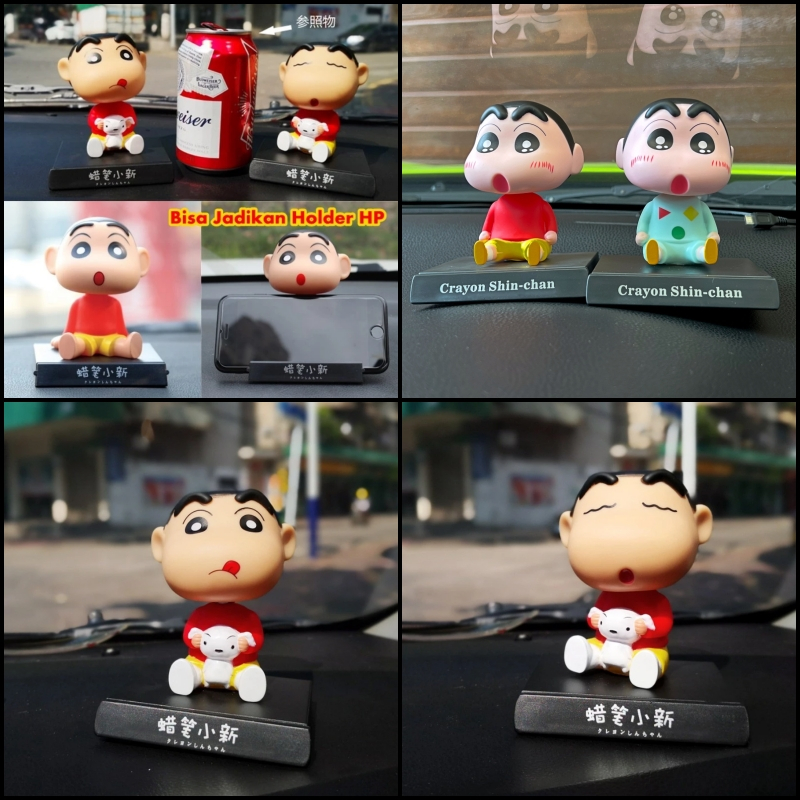 Boneka Figure Miniatur Pajangan Mobil Sinchan Lucu