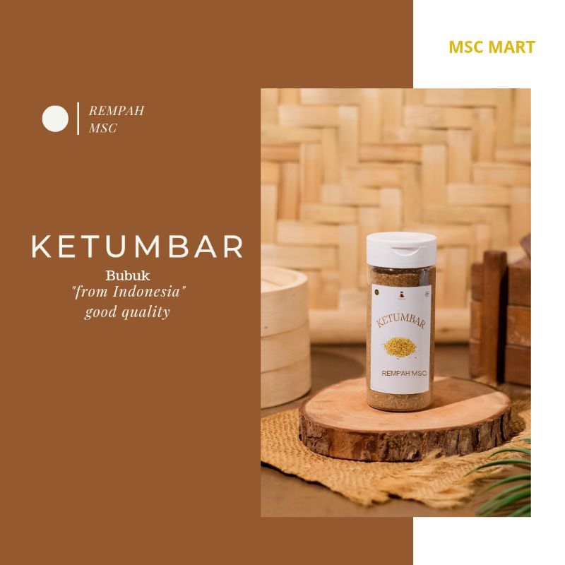 

Rempah MSC - Ketumbar Bubuk Bumbu Rempah Dapur 80g