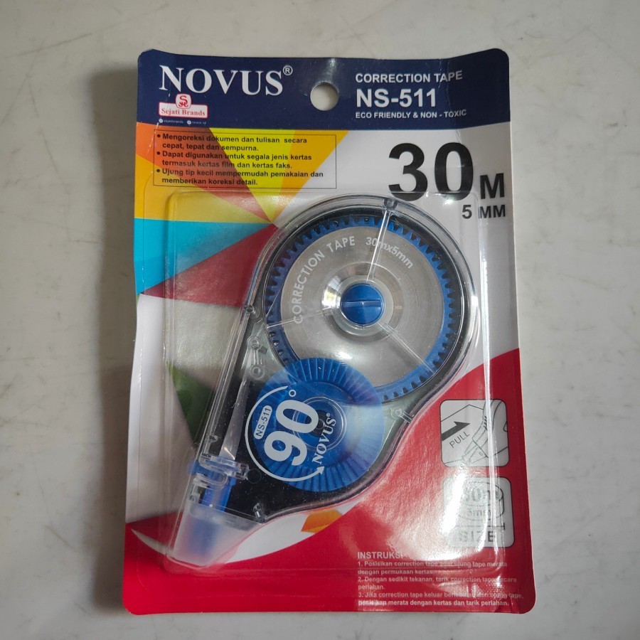 

Correction Tape Kertas / Tipex Roll 30 Meter Novus
