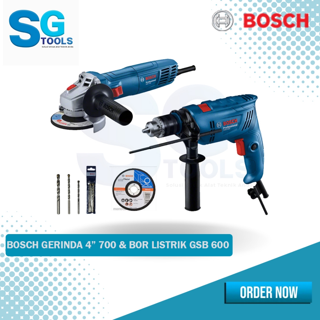Bosch Gerinda tangan 4" Bosch GWS 700 - angle grinder 4"- gerinda tangan - gurinda tangan 4" bosch -