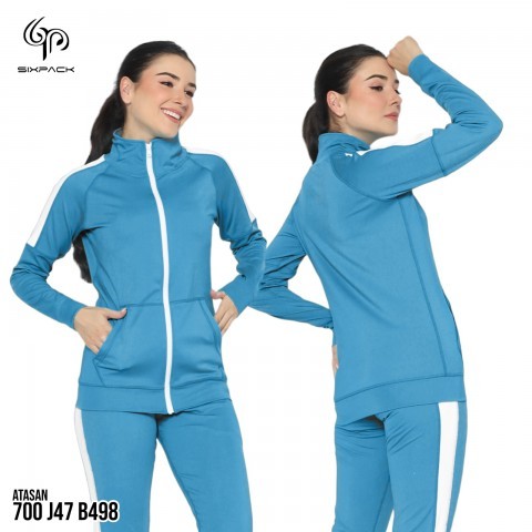 Jaket Olahraga Wanita Model Kerah Squid Game List Besar - Gym Fitness Aerobic Jogging Yoga Zumba By 