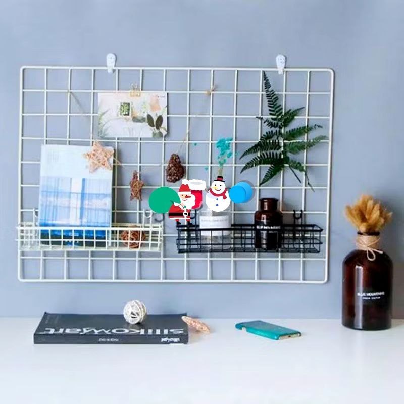 hijang / hiasan dinding panjang / tempat accessories / jaring ram dinding / hijang besi 52x35