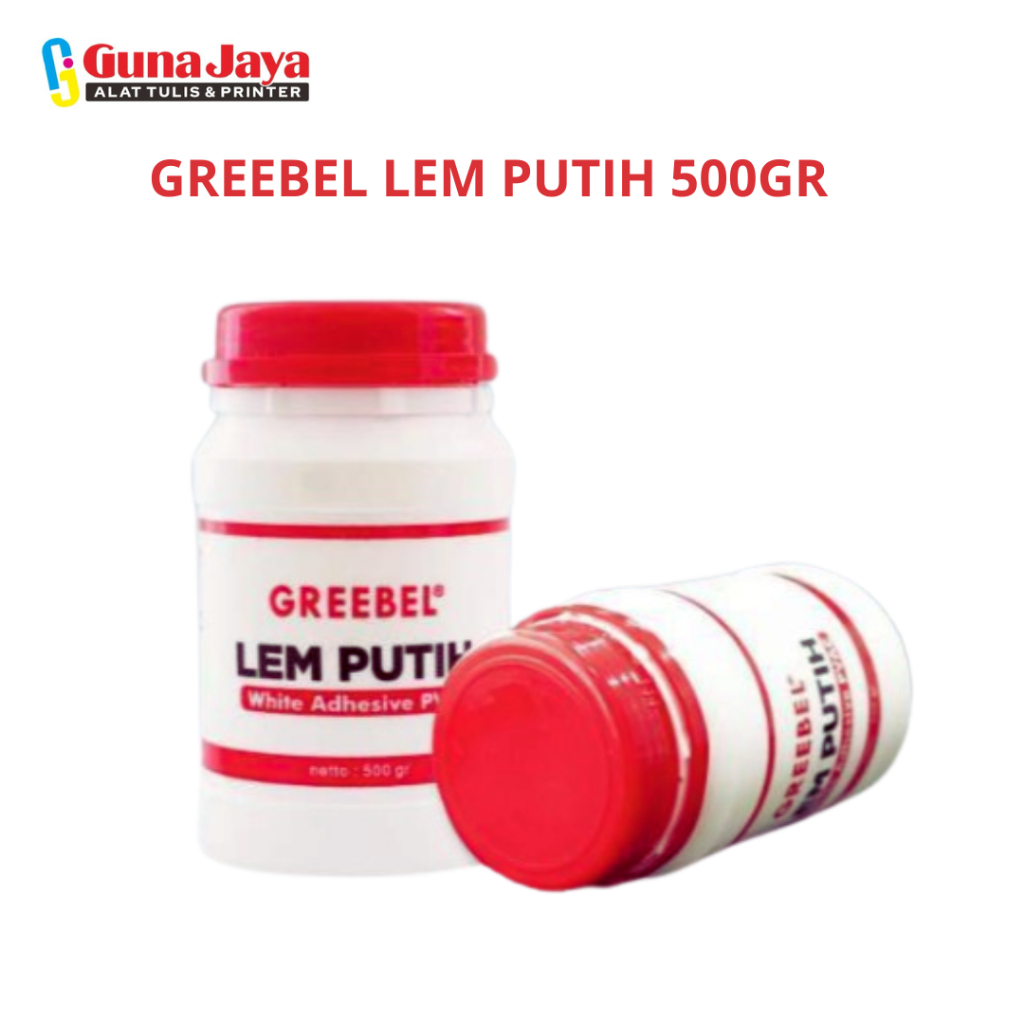 

GREEBEL LEM PUTIH 500GR / Lem Putih Greebel / Lem Kertas / Lem Stik Kayu