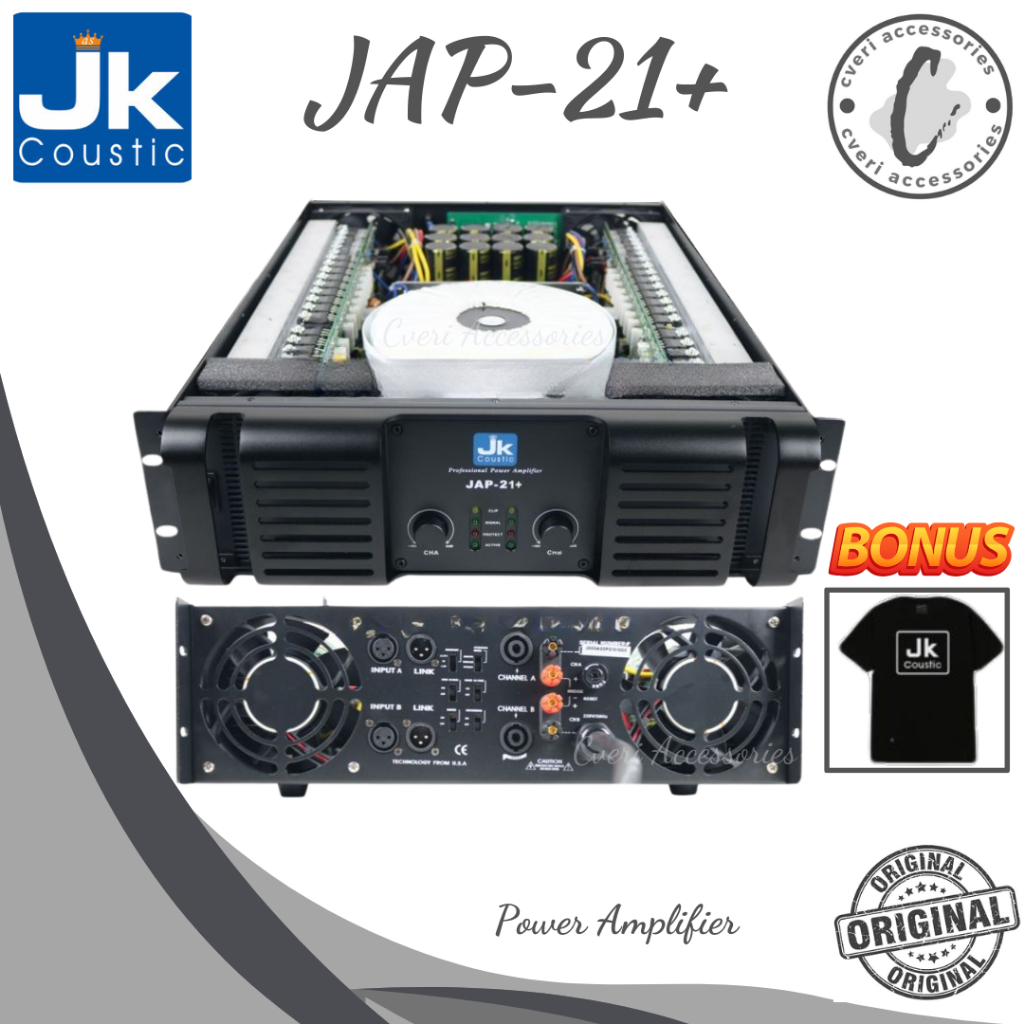 JK Coustic JAP-21+ Power Amplifier Original JK Coustic JAP-21+