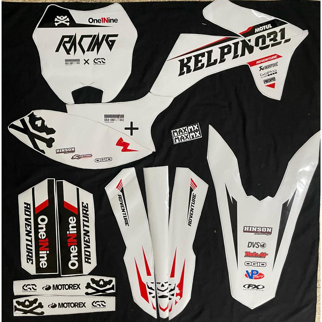 Decal Viar Cross X 150  Putih Supermoto