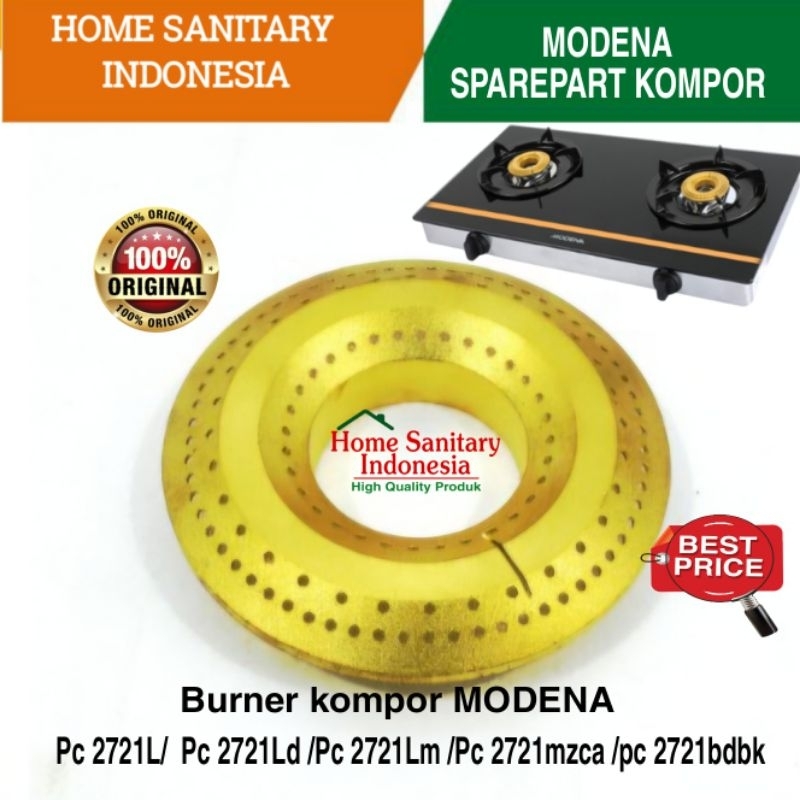 HSI | Sparepart Modena Pc 2721L / Pc 2721 Lm Spare part Basement Burner / Cerobong tungku pan suppor