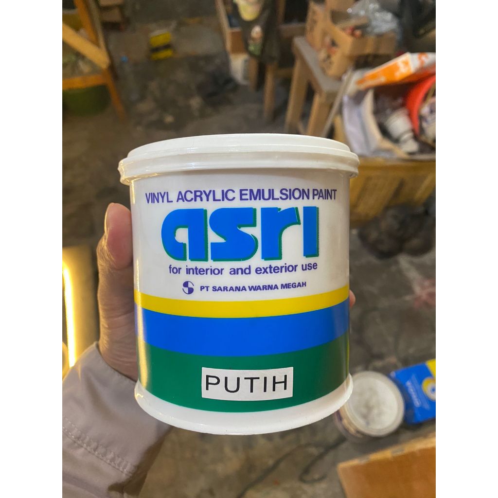 Sanstore05 Cat Tembok Asri 1Kg/Cat Tembok Warna Putih Cat Tembok Asri 1Kg