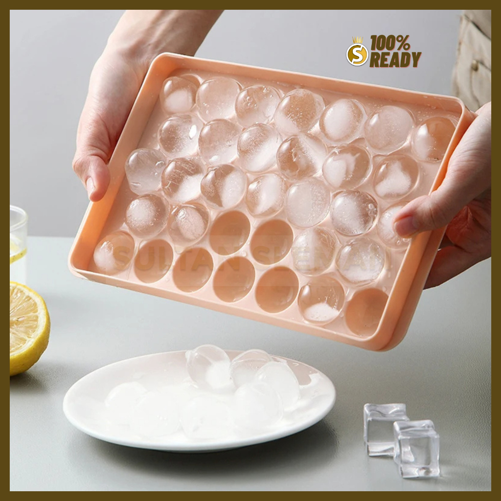 Cetakan Es Batu Bulat 33 Grid / Cetakan Es Batu Bulat isi 33 Besar / Ice Cube Tray/ Cetakan Jelly