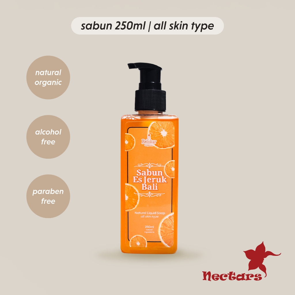 RURI ARIMBI Natural Sabun Es Jeruk Bali [ Liqiuid Soap ] 250 ml