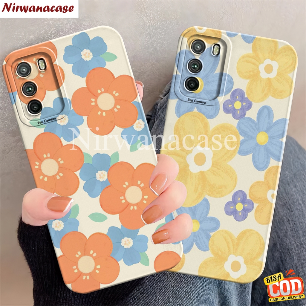 Kessing Samsung A02S A03S A02 A03 Motif Bunga Case Pro Camera - Fashion Case Cewek