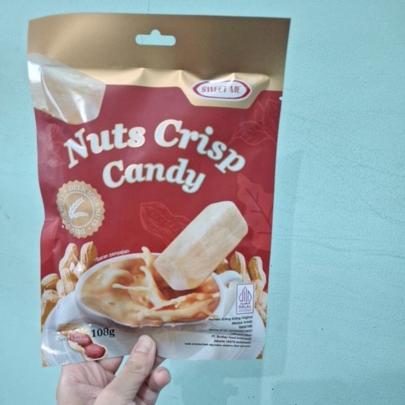 

SWEET ME NUT CRISP CANDY PERMEN ENTING