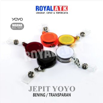 

Jepit Yoyo Bening/Transparan Warna Campur / Rail Yoyo