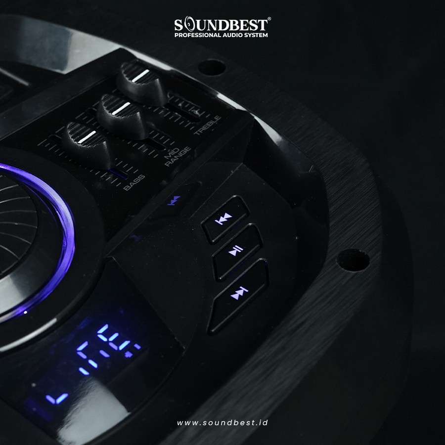 SOUNDBEST Speaker PORTABEL Aktif Wireless Transformer 10 – Garansi Resmi