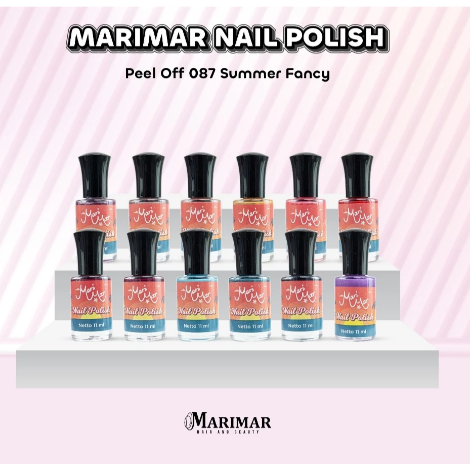 MARIMAR NAIL POLISH PEEL OFF SUMMER FANCY 087 BOX