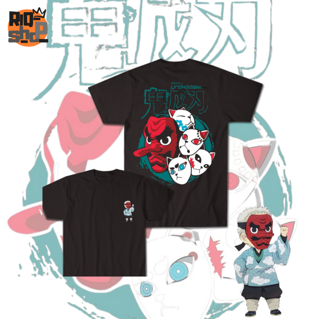Kaos Anak Distro Laki Laki Tanggung Umur 1-12 Tahun Karakter Sakonji Urokodaki