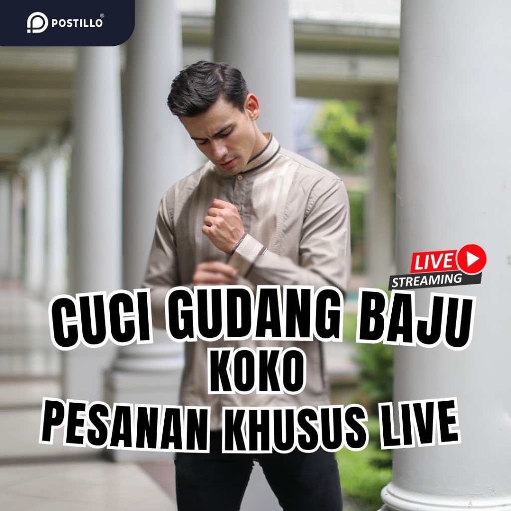 Kemeja Koko Pria Sale Khusus Nota Live LUIGI RICCIO