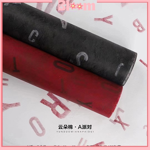 

Kertas Buket Bunga Wajik Tissue Motif Alphabet Flower Wrapping Cellophane Wajik Tissue KB73