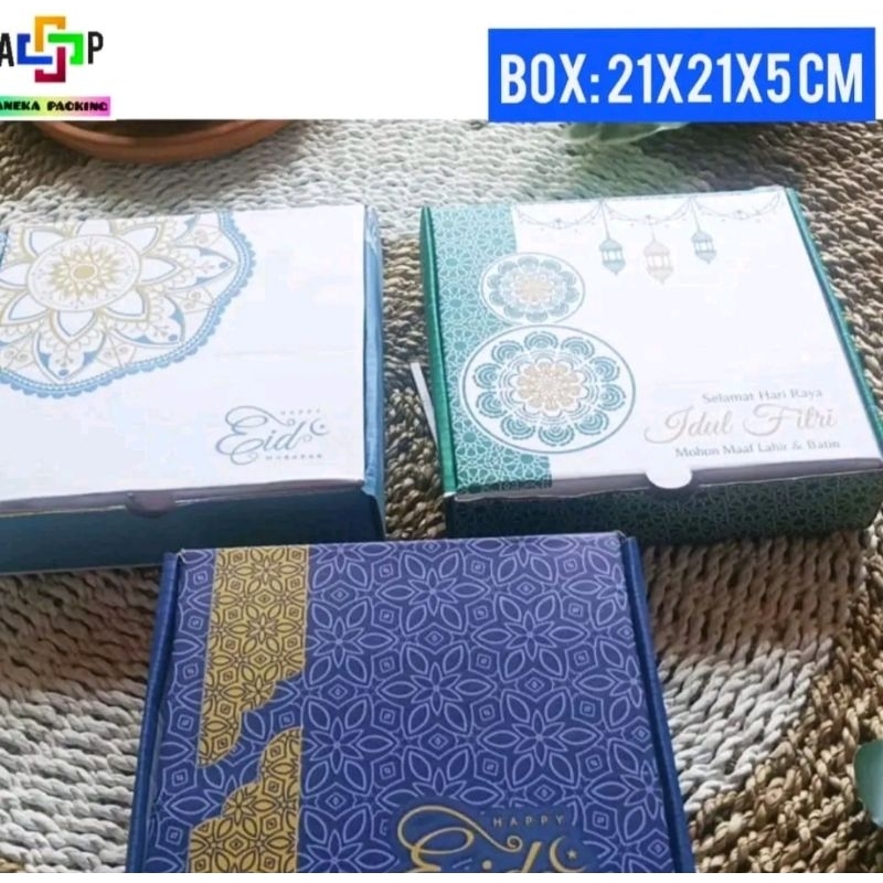 

Box 21x21x5 cm "LS"/Hampers/Kardus/Karton/Hijab/Lebaran/IdulFitri