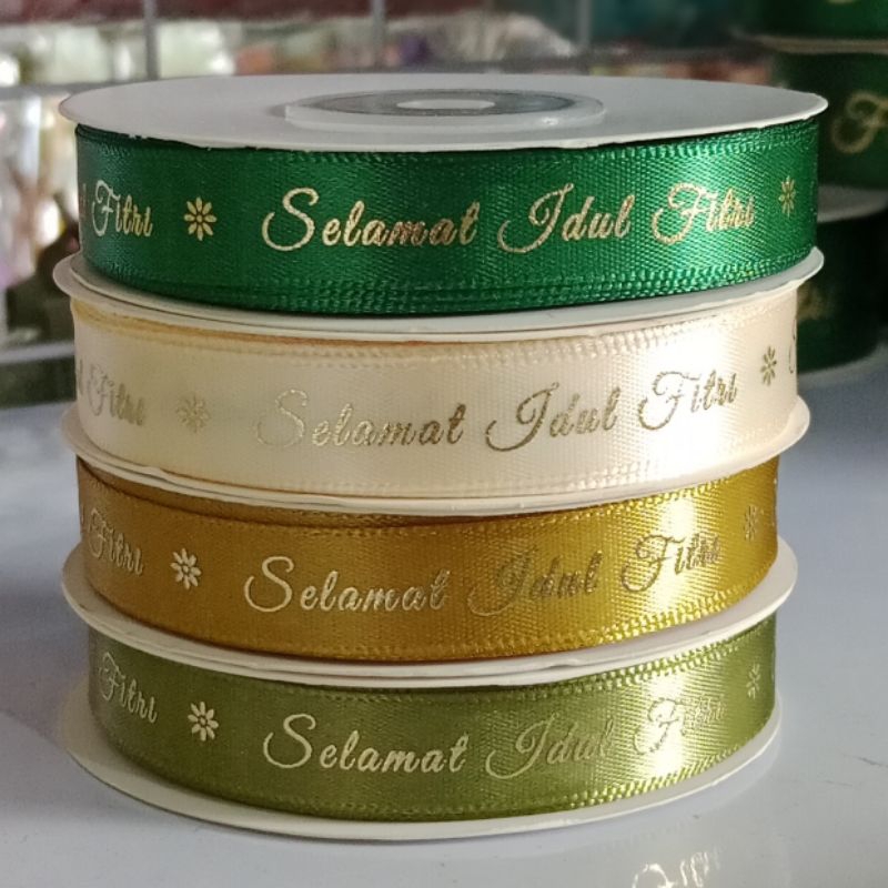 

Pita Idul Fitri / Pita Lebaran / Pita Hampers 1,2cm panjang +-18m